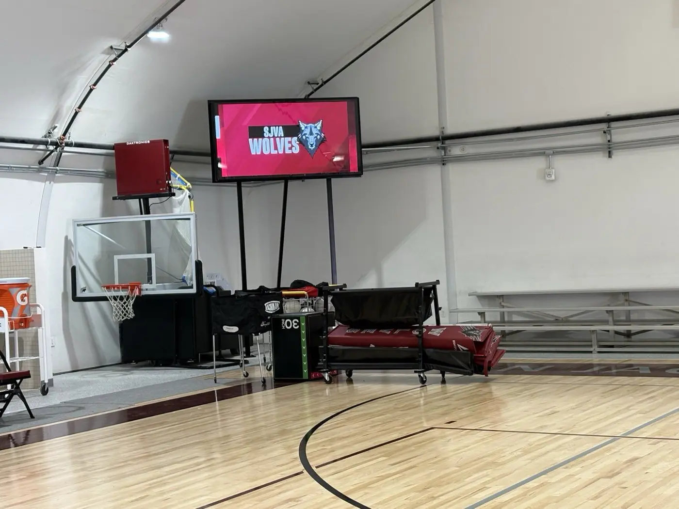Athletic scoreboard and gymnasium AV install
